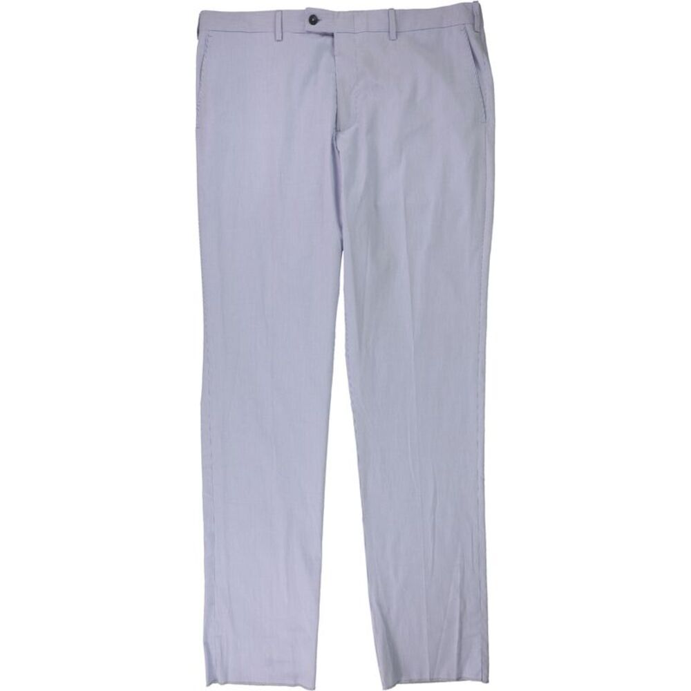 The Men's Store Mens Pincord Stripe Dress Pants Slacks, Blue , 40W x Unfinish...